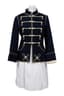 CHANEL BY KARL LAGERFELD SPRING 2009
Navy blue pearl embellished jacket with white skirt