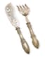 SET OF FRENCH SILVER FISH CUTLERY WITH OPENWORK DECORATION OF FLOWERS AND FOLIAGE