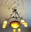 SEVEN-LIGHT ART DECO CEILING LIGHT