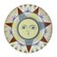 ASSIETTE DE PROPAGANDE EN PORCELAINE SOVIÉTIQUE ‘LE SOLEIL’
Dessinée par Alexandra Chtchekotikhina-Pototskaïa, Manufacture de porcelaine d’État, 1919