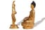 PAIR OF NEPALI BUDDHIST STATUES:
BHUMISPARSHA MUDRA BUDDHA AND 
MAYA DEVI