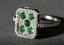 DIAMOND AND EMERALD RING
