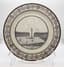PAIR OF PLATES:
CHOISY FAIENCE PLATE, PLACE DE VENDOME AND TALKING PLATE, EARLY XVIII CENTURY