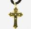 GOLD AND EMERALD ORTHODOX CROSS PENDANT