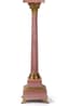 PINK MARBLE COLUMN PEDESTAL WITH CORINTHIAN CAPITAL, late 19th - early 20th century