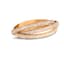 ‘TRINITY’ 18K YELLOW GOLD AND DIAMONDS BRACELET