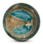 NEGRESCO SET OF THREE ART NOUVEAU STYLE CERAMIC DISHES WITH FLORAL DECORATION, CIRCA 1950S