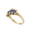 ‘JARRETIERE’ 18K YELLOW GOLD, SAPPHIRE, DIAMOND RING, circa 1900