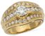 HENRI MARTIN
BAGUE EN OR JAUNE 18K ET DIAMANTS, ANNÉES 1980