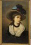 EUROPEAN SCHOOL, CIRCA 1900
Portrait of a woman in a hat