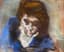 VASYL KHMELUK (1903-1986)
Portrait in blue