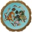 CHINESE DECORATIVE CLOISONNÉ ENAMEL PLATE, 20TH CENTURY