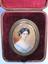 ALOIS GUSTAV ROCKSTUHL (1798-1877)
Miniature portrait of a lady in white dress trimmed with turquoise