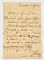 GIULIO ALARY (1814-1891)
Autograph letter signed to ‘Signora Jourdain’, dated ‘Sunday 9 February’.