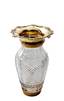 A fine pair of ovoid ormolu-mounted opal glass vases