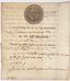 ANTOINE-GILLES SAVIN (1754-AFTER 1830)
MASONRY
Autograph letter signed by the Worshipful Mater of the Lodge L’Amitié à l’Orient de Paris as substitute of the secretariat of the Grand Orient de France, addressed to Brother Louis Caille. ‘From the G. O. of France’, June 13, 1814.
