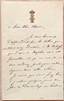 PASCHA ISMAÏL. 1830-1895.
Autograph letter
PASCHA, ISMAÏL. 1830-1895.
Lettre Autographe. 1886.