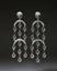 CHANDELIER BLACK AND WHITE DIAMOND EARRINGS