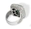 EMERALD AND DIAMOND 18K GOLD RING