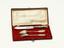 Egoist cutlery set (spoon, fork, knife) in an antique Makarova’s Association box.
Russia, Moscow, 1880-1890e.