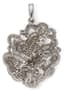 ‘FLOWER' 18K WHITE GOLD AND DIAMOND PENDANT