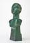 ART DECO GREEN PORCELAIN FEMALE BUST