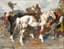 ALESSIO ISSUPOFF(1889-1957)
Russian market. Scene with horses