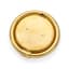 VAN CLEEF & ARPELS GILT BRASS ROUND TRAVELING CLOCK