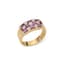 18K YELLOW GOLD, DIAMOND AND RUBY RING