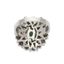 BAGUE ‘FLEUR’ EN OR GRIS 18K, ÉMERAUDE ET DIAMANTS