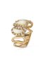 BAGUE EN OR JAUNE 18K DIAMANTS ET NACRE