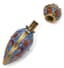 SILVER AND ENAMEL PERFUME BOTTLE