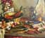 ANATOLY GAVRILOVICH SHAPOVALOV (B. 1949)
Still life with fish