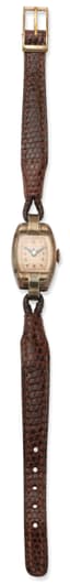 *SILVER-GILT VINTAGE WATCH, 1930s