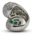 DIAMOND AND 8.986 CT EMERALD RING (WITH CERTIFICATE)