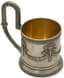 RUSSIAN PARCEL-GILT SILVER TEA GLASS HOLDER WITH GARLAND DECORATION
Vasily Ivanovich Andreev, Moscow, 1908-1917
