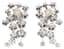 WILD FLOWER 18K WHITE GOLD AND DIAMOND EAR CLIMBER EARRINGS