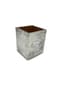 CARTIER AND ALFREDO SCIARROTTA SILVER AND WOOD SAMORODOK CIGARETTES POT,
CIRCA 1950