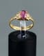 RUBY AND 18K YELLOW GOLD RING