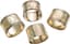 SET OF FOUR FRENCH SILVER MONOGRAMED NAPKINS RINGS
late 19th century