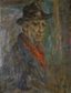 DAVID RUBINSTEIN (1902–1993)
Portrait of a man in a hat (Autoportrait ?)