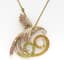 VAN CLEEF & ARPELS 18K YELLOW GOLD NECKLACE WITH MULTICOLORED SAPPHIRE AND DIAMOND 'OISEAU DE PARADIS' PENDANT (LIMITED SERIES)