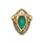 18K YELLOW AND WHITE GOLD DIAMOND AND EMERALD RING