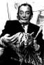 Slavador DALI (1904 - 1989)
A set of 4 vintage photographs
