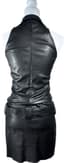 JITROIS SLEVELESS LAMBSKIN LEATHER DRESS
