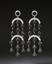 CHANDELIER BLACK AND WHITE DIAMOND EARRINGS