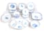 CERAMICA DUE TORRI TABLE SERVICE WITH SHELL DECORATION. 31 pieces
