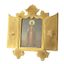 FOLDING ICON ‘EQUAL-TO-THE-APOSTLES PRINCESS SAINT OLGA’ 
Central Russia, early 20th century