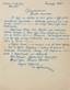 AKULININ Ivan Grigorievich (1880-1944) A handwritten letter from I. Akulinin addressed to G.A.Alexinsky.Paris, October 1...