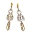 18K WHITE AND YELLOW GOLD, RUBIES, DIAMONDS EAR PENDANTS